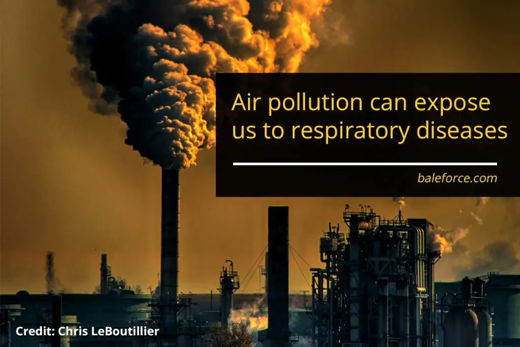Air pollution can expose us to respiratory diseases