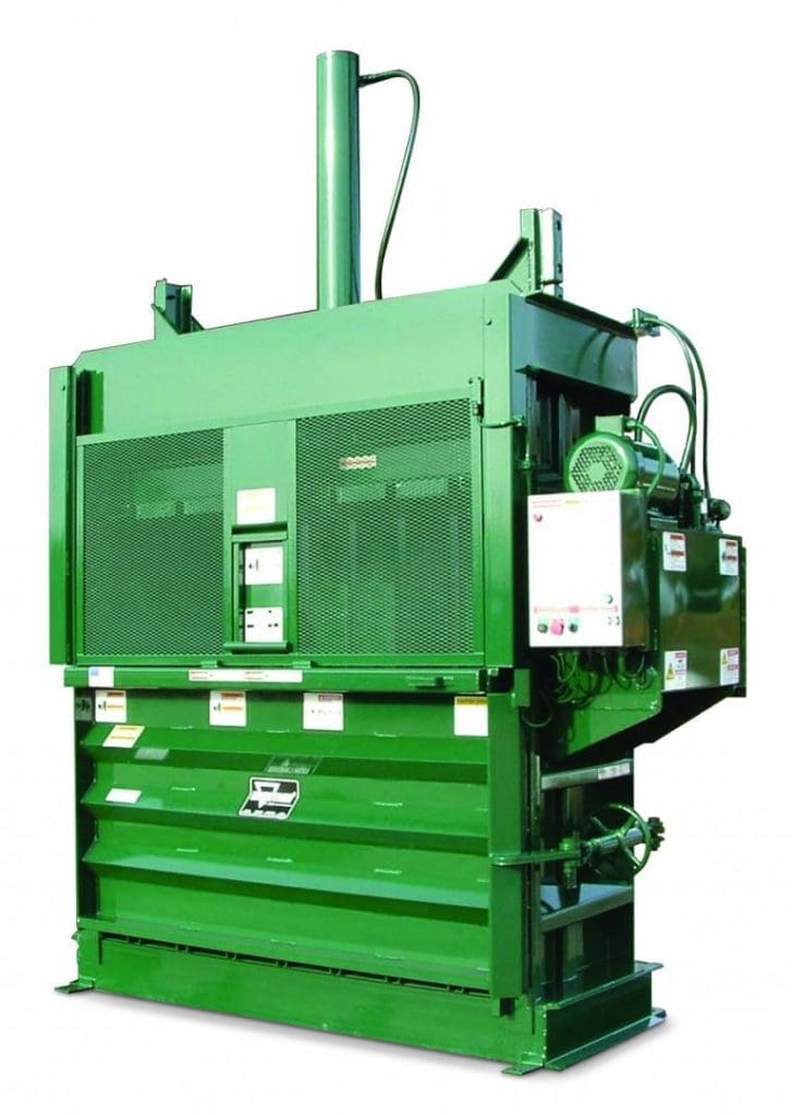 Green vertical baler from BaleForce